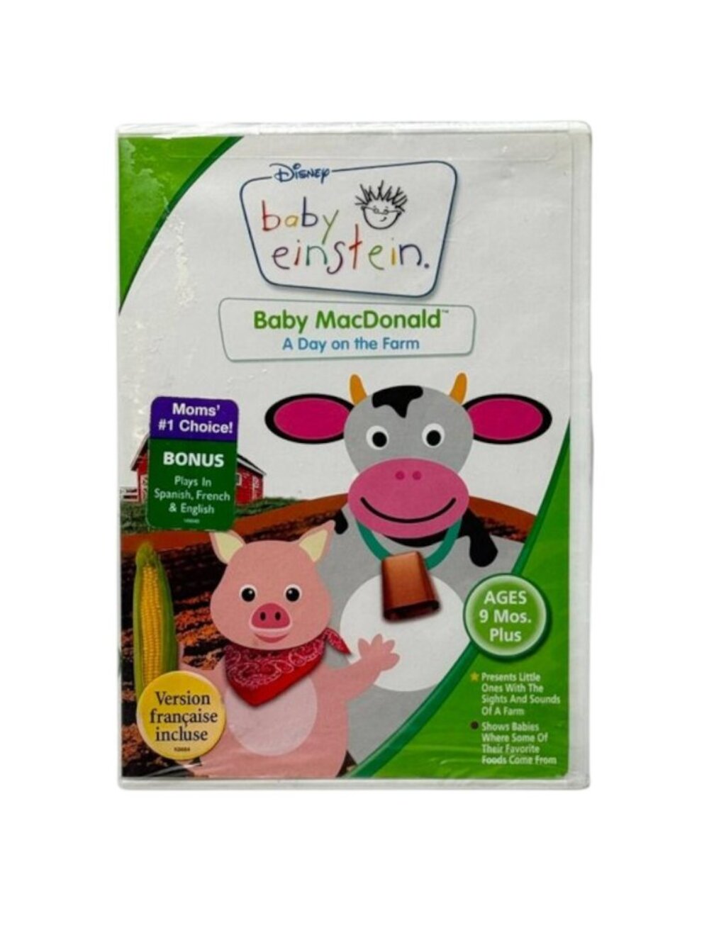 Baby Einstein NEW Old MacDonald DVD English Spanish French New Sealed